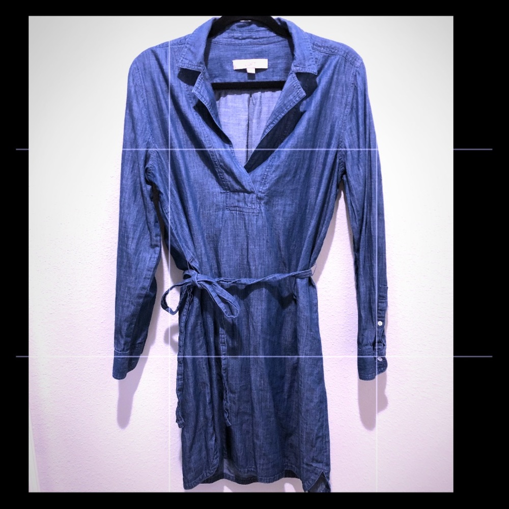 Loft Chambray Wrap Dress